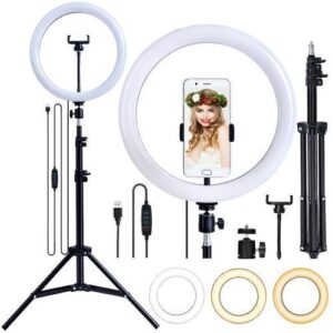 10-Inch Ring Light with Tripod Stand – Perfect Lighting Kit!