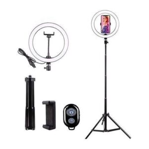 Miratec 13-Inch Ring Light - 210cm Tripod & Bluetooth Remote