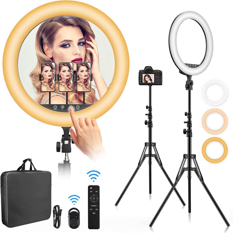 14-Inch LED Ring Light for Livestreaming Video Production HD