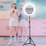 14-Inch Ring Light with Tripod Stand Phone Mount & Bluetooth