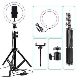 12 Inch Ring Light + 210CM Tripod for Makeup Insta & YouTube