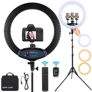 19 inch ring light: perfect for TikTokers, YouTubers, makeup