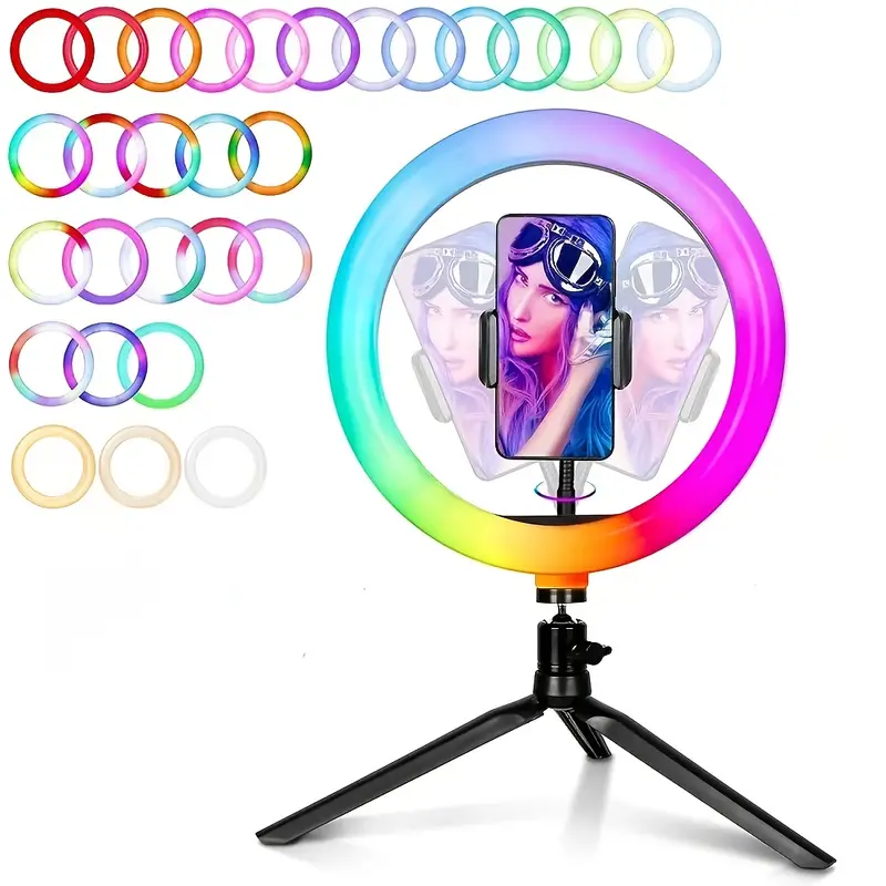 10 inch rgb ring light perfect for TikTok YouTube livestream