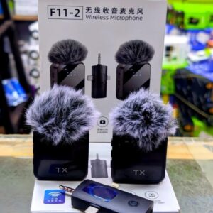 F11-2 Dual Noise-Canceling Wireless Mic w/ 3-in-1 Receiver
