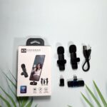 K9 Dual Wireless Lapel Mic for Android Type-C iPhone iOS Mic